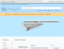 Tablet Screenshot of matratzen-kontor.de